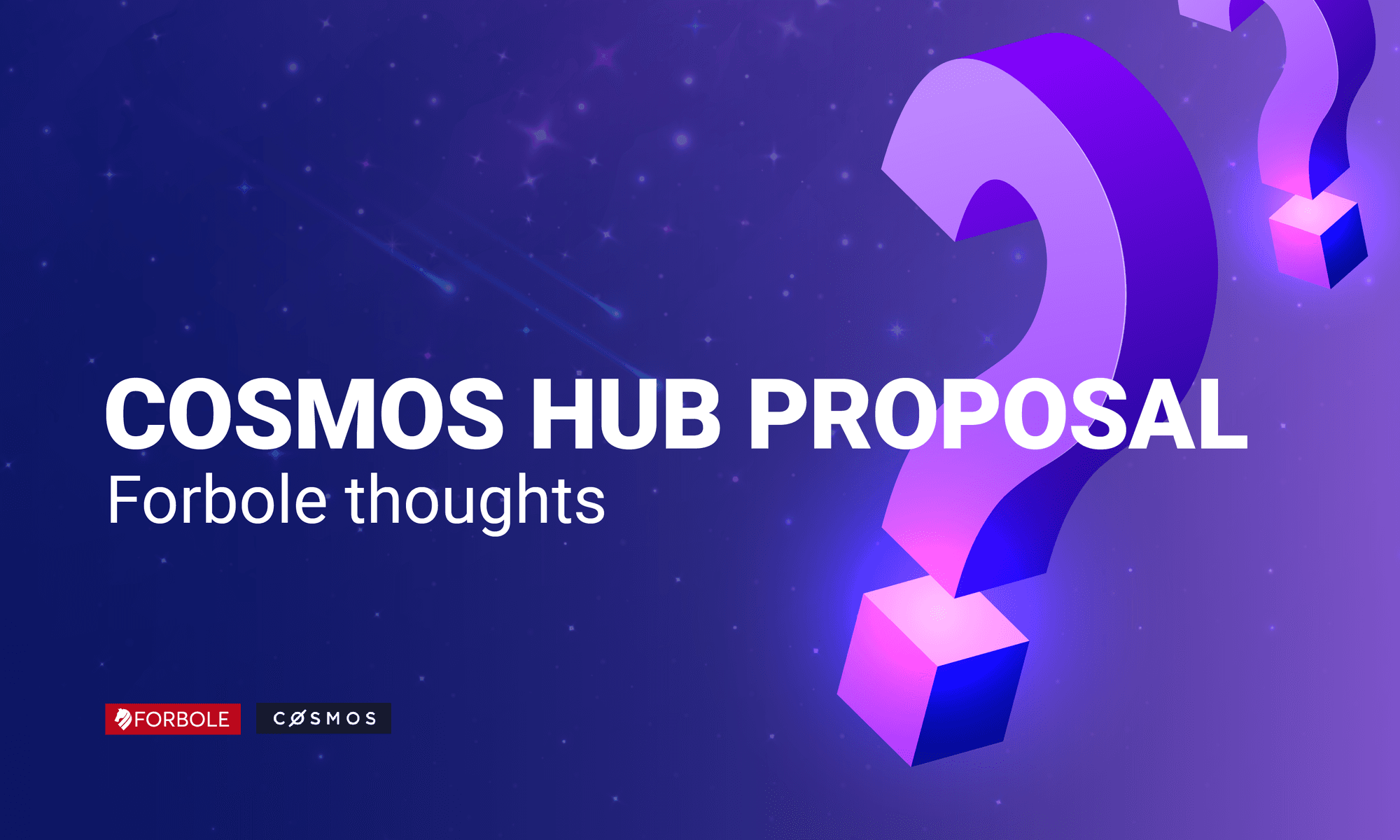 Forbole’s thought on Cosmos Hub Proposal 31 and 32