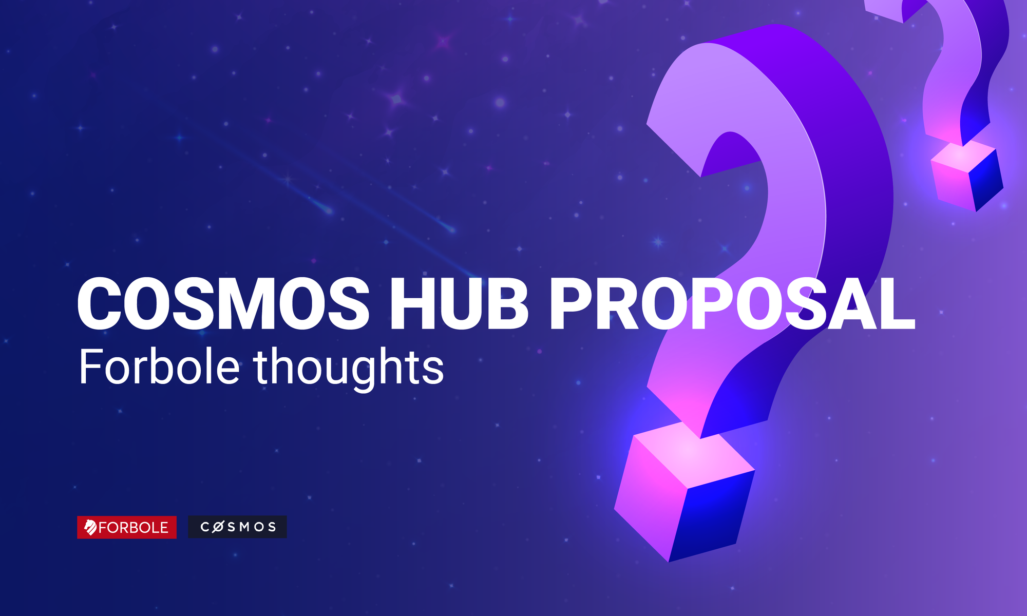 Forbole’s thought on Cosmos Hub Proposal 31 and 32