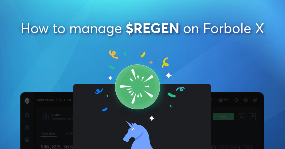 How to Manage $REGEN on Forbole X