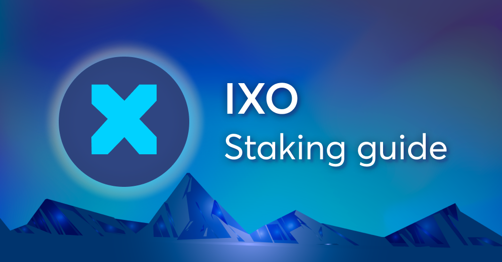How to stake $IXO on ixo