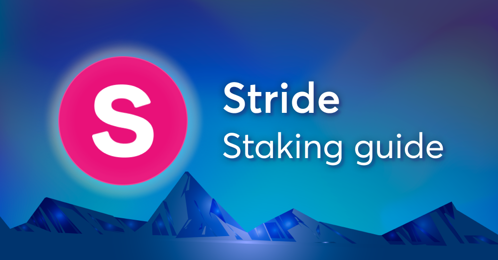 How to stake $STRD on Stride
